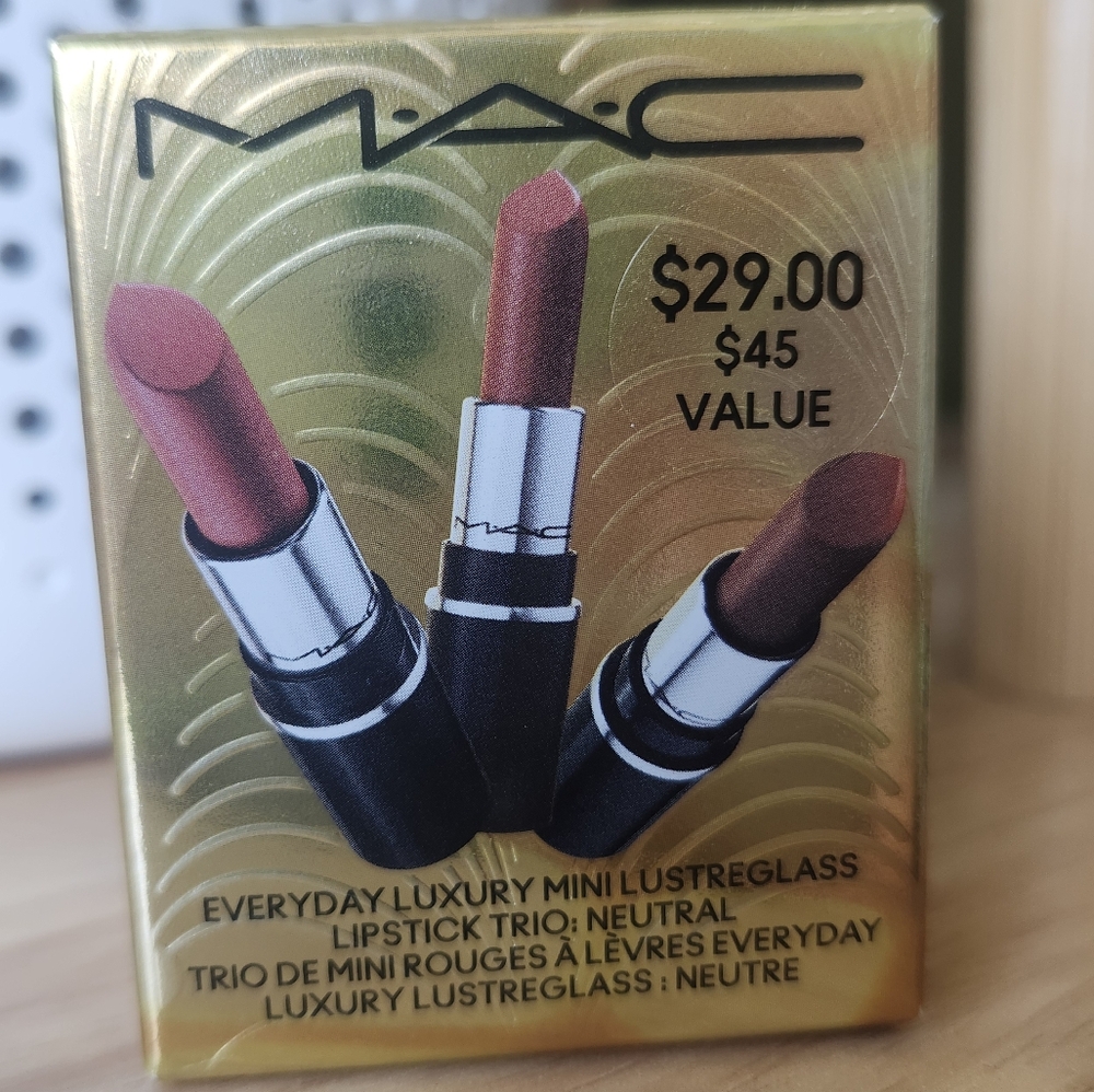 MAC Cosmetics Mini Lustreglass Lipstick Trio - Neutral Collection